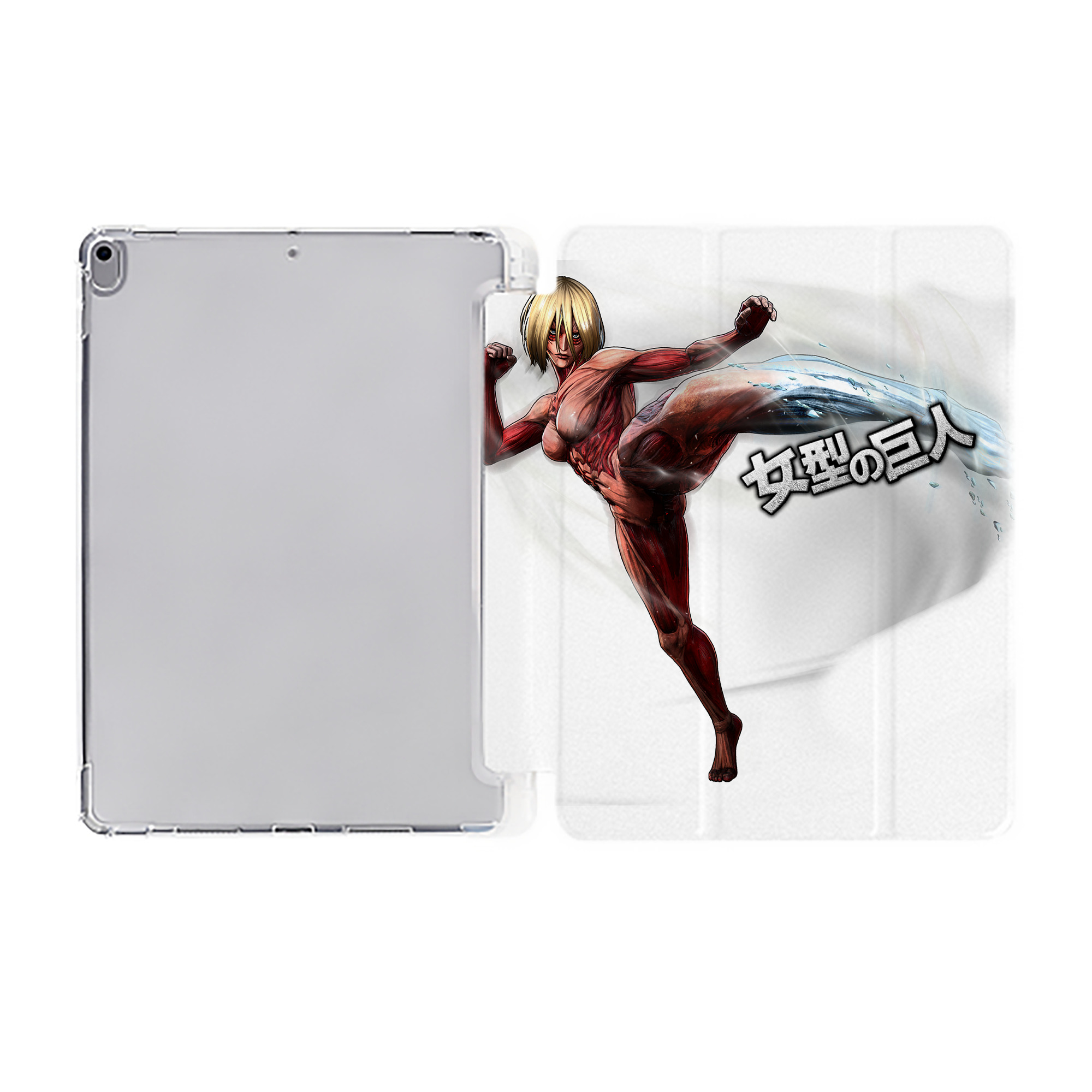 （画像用） 進撃の巨人 Attack on Titan IPad ケース ペン収納付き 三つ折りスタンド PUレザー×シリコン 対応機種9.5/10.5/10.9インチ
